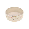 Lässig kinderservies Little Mateys Spicy Orange – 4-delige set met bord, kom, beker en lepel met huisdieren. De kom uit de set