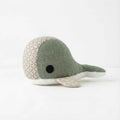 Knuffel walvis Flowers groen – handgemaakt babyknuffel