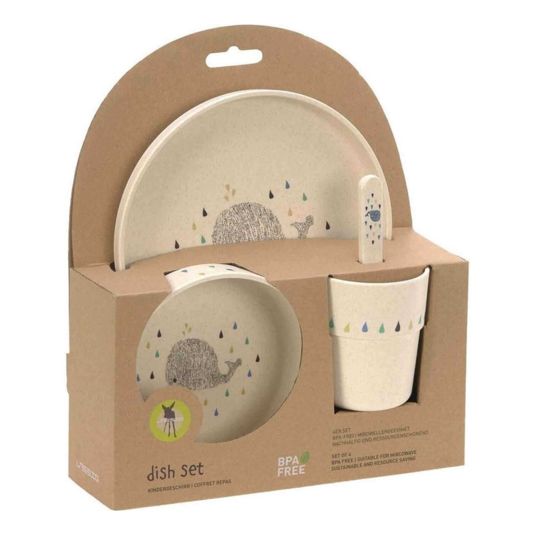 Lässig serviesset als kraamcadeau – duurzaam biocomposiet babyservies van Leonietje's
