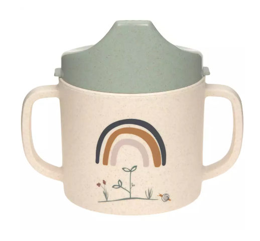Lässig tuitbeker Garden Explorer – sippy cup met twee handgrepen en antislipring voor baby's vanaf 6 maanden