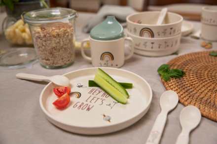 Lässig tuitbeker Garden Explorer – sippy cup met twee handgrepen en antislipring voor baby's vanaf 6 maanden