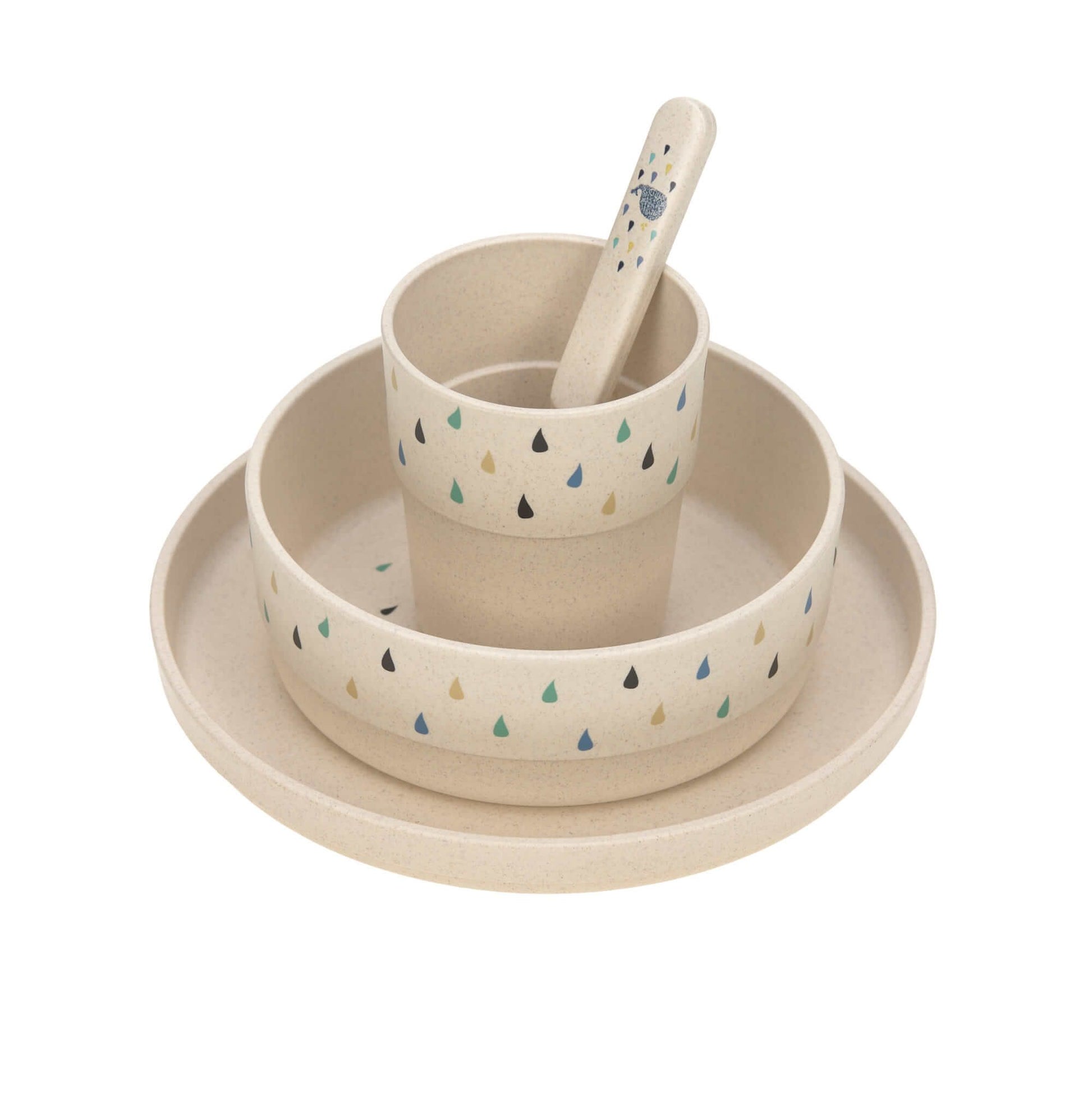 BPA-vrije babyset Lässig met walvisprint – vaatwasserbestendig kinderservies vanaf 6 maanden