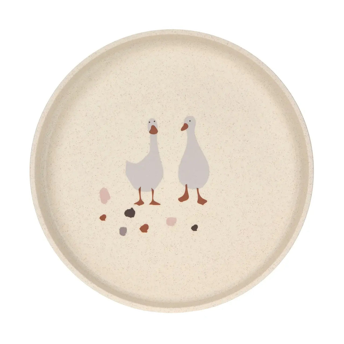 Lässig kinderbord Tiny Farmer Gans – beige kinderbord met ganzen